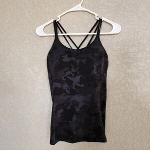 Lululemon Camo Tank Top Size 4 With Padding
